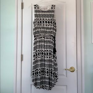 Loft black and white sundress